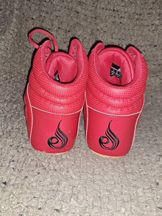RYDERWEAR-Red High Top Weightlifting Shoes-D-MAK Block-Sz 11-NEW WITH TAG main image 8
